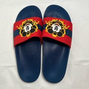 Disney‎ Mickey Mouse Slides for Men Slippers slip on sandals Disneyland pool